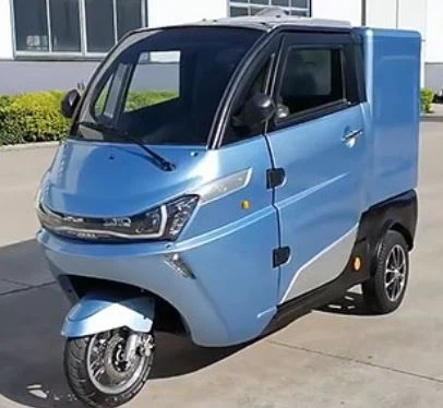 Closed Tricycle Motorcycle Electric Tricycles Passenger For Adult With Folding Cargo Box